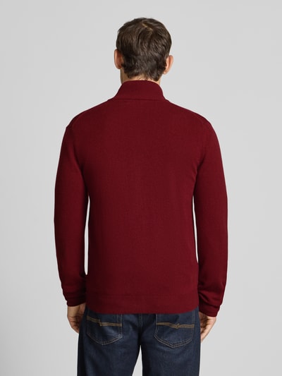 Gant Strickjacke mit Reißverschluss Bordeaux 5