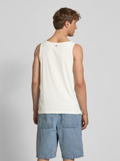 Tommy Jeans Slim Fit Tank Top aus reiner Baumwolle Offwhite 5