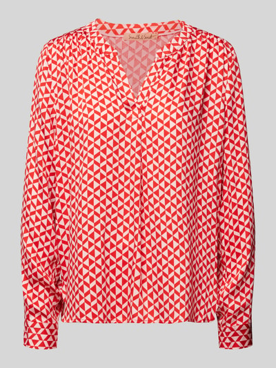 Smith and Soul Regular Fit Bluse mit Tunikakragen Rosa 2