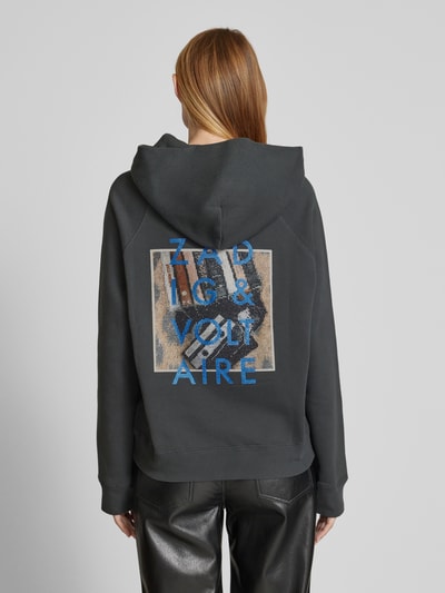 Zadig & Voltaire Hoodie mit Motiv-Print Modell 'GEORGY' Anthrazit 5