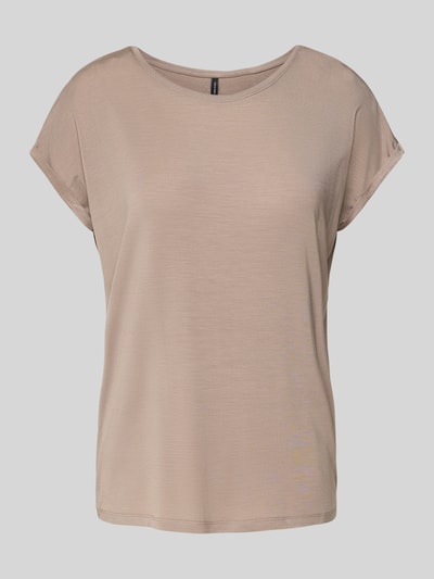 Vero Moda Loose Fit T-Shirt aus Lyocell-Mix Modell 'AVA' Sand 2