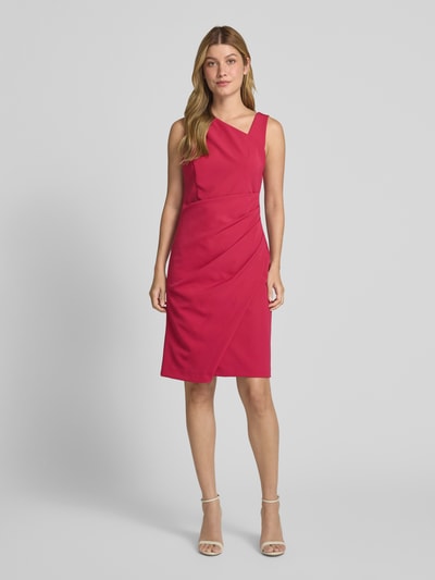 Vera Mont Cocktailkleid mit seitlicher Raffung Kirsche 1