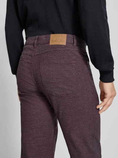 Christian Berg Men Straight Fit Hose mit Eingrifftaschen Kirsche 3