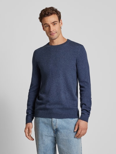 MCNEAL Gebreide pullover met ronde hals Donkerblauw gemêleerd - 4