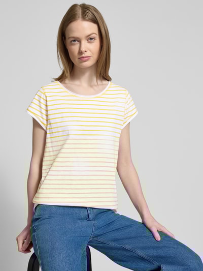 Christian Berg Woman T-Shirt mit Kappärmeln Senf 3