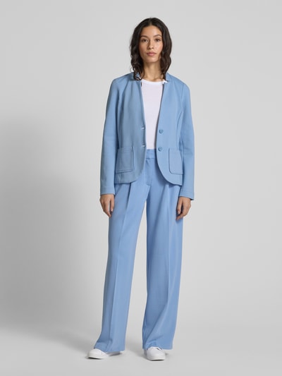 Tom Tailor Regular Fit Blazer mit Baumwoll-Anteil Hellblau 1