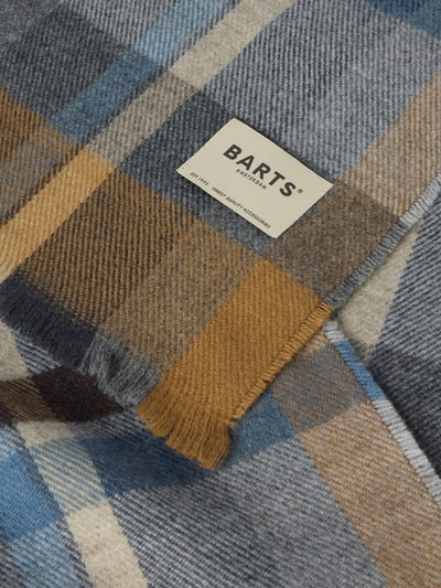 Barts Schal mit Tartan-Karo Mittelgrau meliert 2