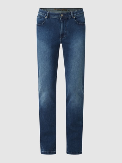 Christian Berg Men Straight fit jeans met merkdetail Koningsblauw - 2