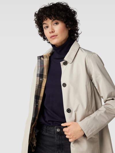 Barbour Lange jas met platte kraag, model 'BABBITY' Kit - 3