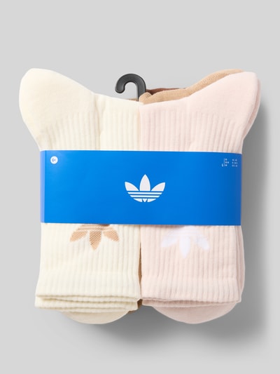 adidas Originals Skarpety z nadrukiem z logo w zestawie 6 szt. Beżowy 3