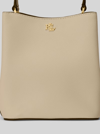 Lauren Ralph Lauren Handtas met twee handvatten van puur leer Beige - 7