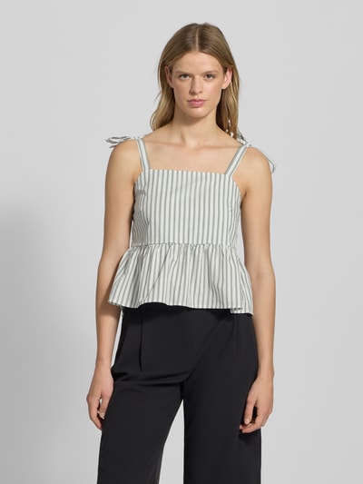 Pieces Regular Fit Trägertop aus reiner Baumwolle Modell 'TAELYN' Offwhite 4