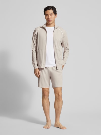 BOSS regular fit sweatshorts van katoenmix model 'MIix&Match' Middengrijs - 1