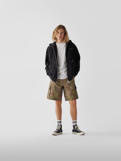 Khrisjoy Oversized Sweatjacke im Destroyed-Look Schwarz 1