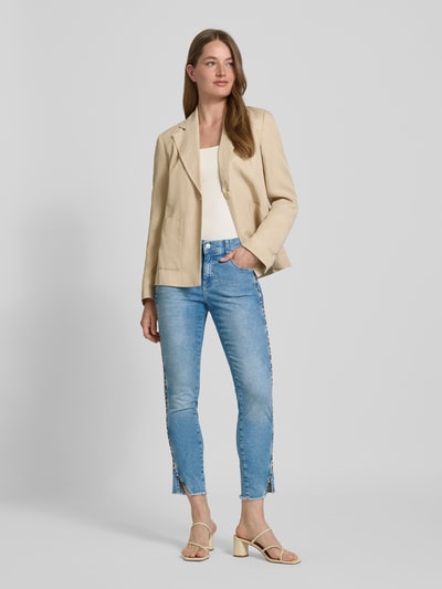 Angels Spodnie o kroju slim fit z wypustkami w kontrastowym kolorze model ‘Ornella’ Jasnoniebieski 1