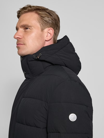 JOOP! Collection Gewatteerde lange jas met steekzakken, model 'Winsten' Zwart - 3