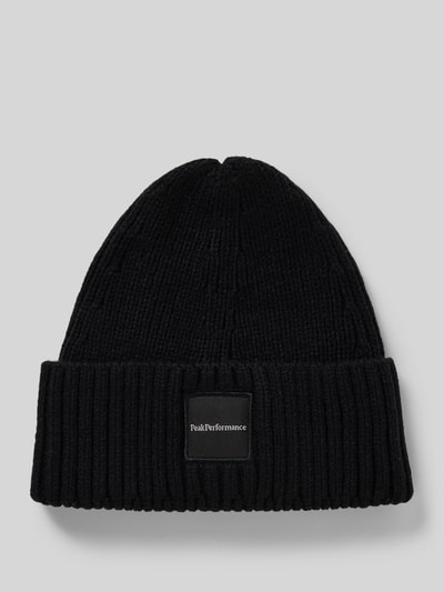 PEAK PERFORMANCE Beanie mit Label-Patch Modell 'Cornice' Black 1