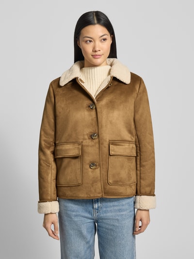 Lauren Ralph Lauren Jack met voering van teddybont en klepzakken Camel - 4