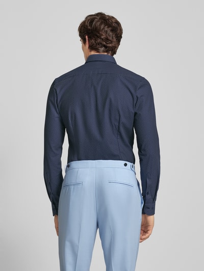 OLYMP No. Six Modern fit zakelijk overhemd met kentkraag Marineblauw - 5