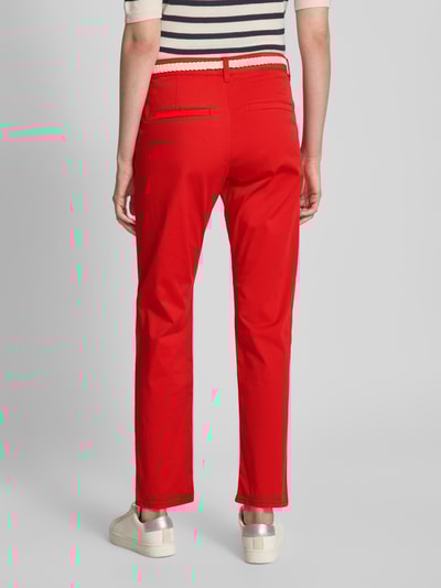 s.Oliver RED LABEL Regular fit chino van katoenmix Rood - 5