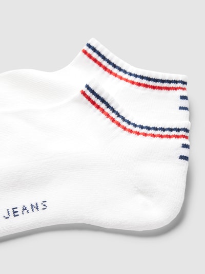 Tommy Jeans Sneakersocken mit Label-Print Modell 'Iconic' im 2er-Pack Weiss 2