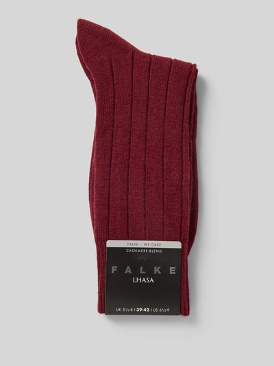 Falke Sokken met kasjmier Roestrood - 3