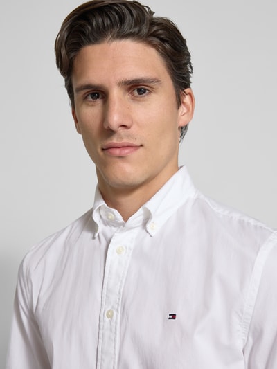 Tommy Hilfiger Regular fit vrijetijdsoverhemd met korte mouwen, model 'FLEX' Wit - 3
