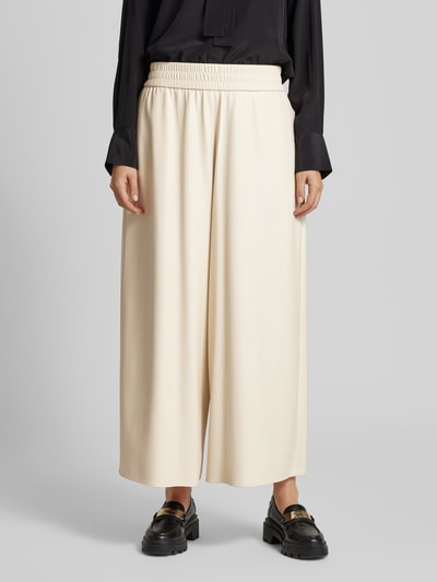 Weekend Max Mara Relaxed fit stoffen broek met elastische band, model 'GENNARO' Beige - 4