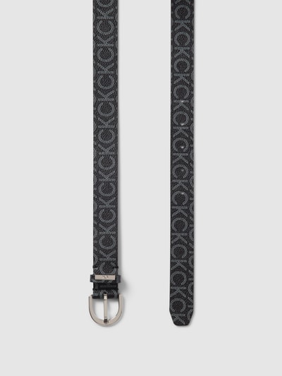 CK Calvin Klein Gürtel mit Allover-Muster Schwarz 3
