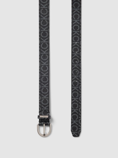 CK Calvin Klein Leren riem met logomotief Zwart - 3