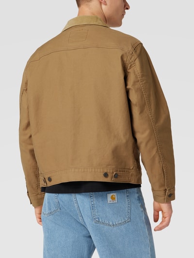 Levi's® Hemdjacke mit Umlegekragen Modell 'TRUCKER' Cognac 5