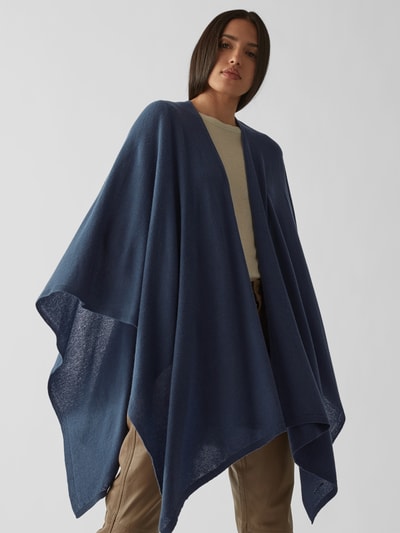 Agnona Poncho aus Kaschmir Dunkelblau 6