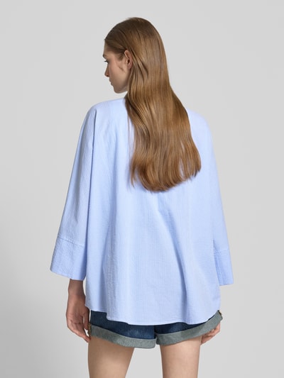 Only Loose fit overhemdblouse van puur katoen, model 'ASUGUSTA' Lichtblauw - 5