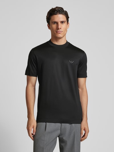 Emporio Armani T-Shirt mit Label-Print Black 4