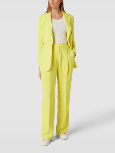 Taifun Bundfaltenhose mit Stretch-Anteil Modell 'A GLIMPSE OF SUNSHI' Neon Gelb 1