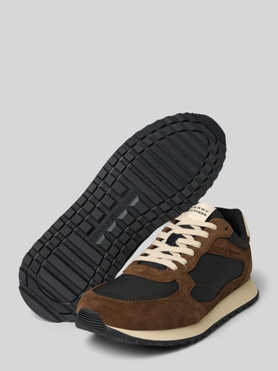 Tommy Hilfiger Lage sneakers met wildleer Zwart - 4