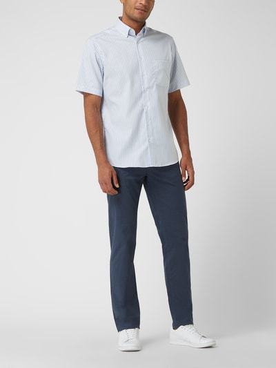 Brax Straight fit chino, model 'CADIZ' Donkerblauw gemêleerd - 1