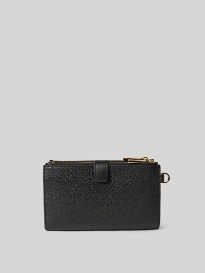 Produktfoto, Portemonnee uit echt leer Model 'Jet Set' van MICHAEL Michael Kors met structuurpatroon, logodetail, steekvakken, ritssluiting.
