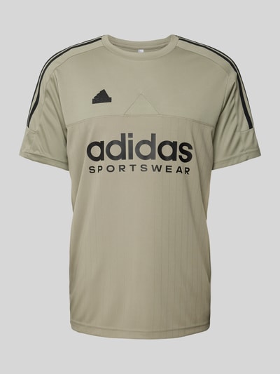 ADIDAS SPORTSWEAR T-shirt met labelprint Taupe - 2