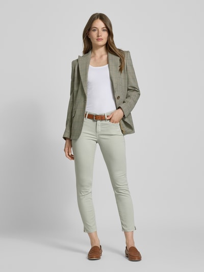 Cambio Slim Fit Jeans mit verkürztem Schnitt Modell 'PIPER' Mint 1