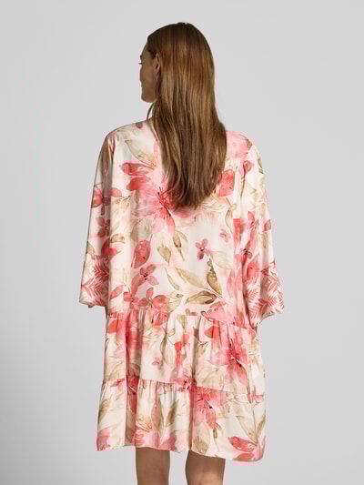 ZABAIONE Minikleid aus Viskose im Stufen-Loook Apricot 5