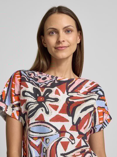 Christian Berg Woman Overhemdblouse met ronde hals Donkerrood - 3