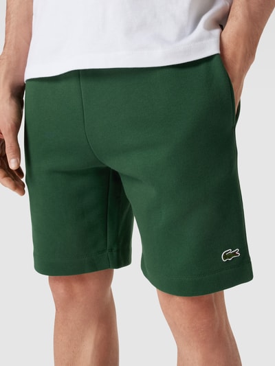 Lacoste Sweatshorts mit Label-Patch Modell 'Basic' Gruen 3