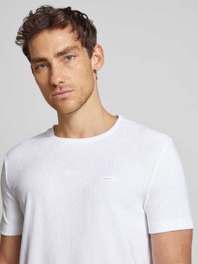 CK Calvin Klein T-shirt met labelpatch Wit - 3