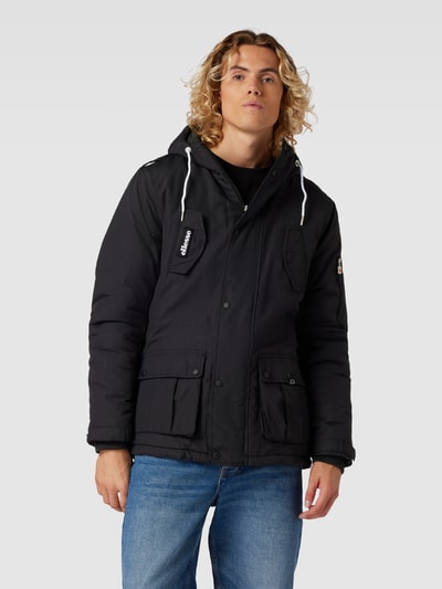 Ellesse Gewatteerd jack met labelstitching, model 'BLIZ' Zwart - 4