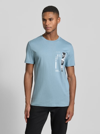 Tom Tailor Denim Regular fit T-shirt van puur katoen Lichtblauw - 4