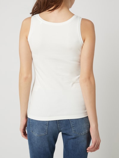 OPUS Tanktop aus Baumwoll-Elasthan-Mix Offwhite 5