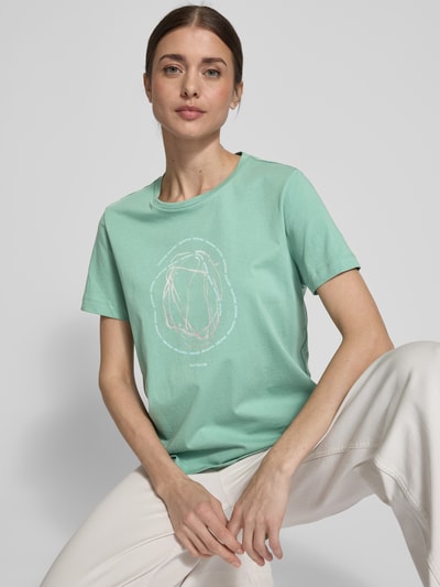 Tom Tailor Regular Fit T-Shirt aus reiner Baumwolle Mint 3