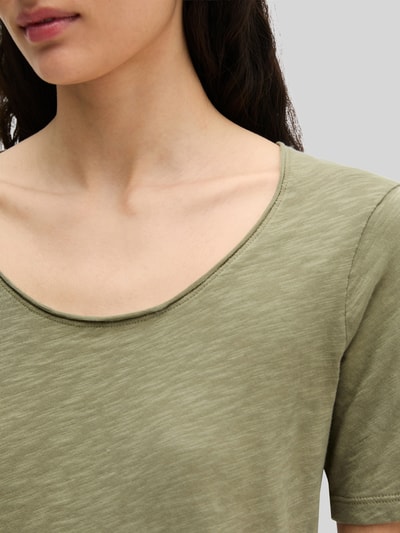 Marc O'Polo Regular Fit T-Shirt aus reiner Baumwolle Oliv 3