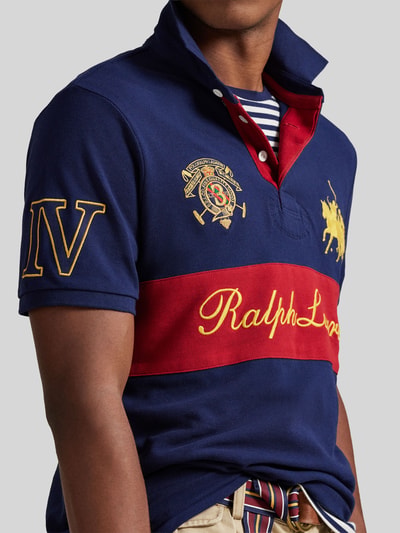 Polo Ralph Lauren Regular Fit Poloshirt aus reiner Baumwolle Marine 3